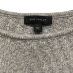 Ann Taylor Women’s Small Pullover Sweater Gray Scoop Neck Textured Wool Alpaca Photo 3