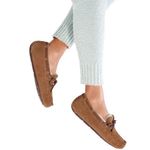 UGG Dakota Chestnut Brown Suede Leather Wool Lined Moccasin Slipper Loafer Shoes Photo 1