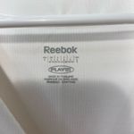 Reebok NWOT women’s solid white v-neck active athletic short sleeve shirt large Photo 2