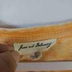 Jane and Delancey  Orange Burnout Twist Knot Front Top Size L Photo 4