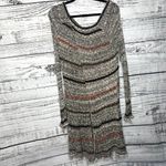Free People Long Sleeve Distressed Hem Sweater Med Photo 1