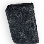 La Regale Vintage 50’s:  LTD ♕ Silk Beaded Convertible Clutch Evening Bag ♕ Black Photo 14