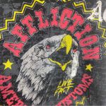 Affliction  Women’s Size Small Cropped Tank Top Eagle Graphic Mesh Hem Black Y2K Photo 5