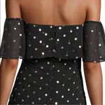 Lovers + Friends  Revolve Lush Strapless Dress in Black Gold Polka Dot size Small Photo 7
