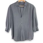 ZARA  Woman Premium Denim Collection - Grey Oversized Long Sleeve - Small Photo 7