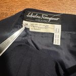 Salvatore Ferragamo  100% Wool Logo Button Skirt Photo 4