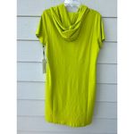 Calvin Klein  neon green Hoodie T-Shirt Dress size L Photo 6