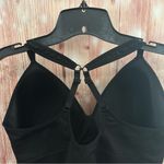 Avia Black Medium Support Molded Plunge Sports Bra Photo 9