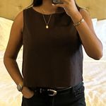 Uniqlo  Linen Blend Top Brown Photo 1