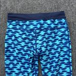 Nike  Relay Dri-fit Tight Capri Run Fast Live Fearless Size M Blue Workout Active Photo 4