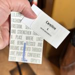 LuLaRoe NWT Caroline Cardigan Black Orange White Plaid Hacci Size Large Photo 4