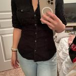 James Perse James Perce Black Button Down Photo 0