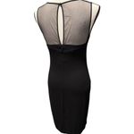 La Perla  sheer gold filigree appliqué chic Elegant Black fitted dress NYE LBD Photo 8
