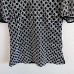 Gracia  Women’s Short Sleeve Blouse Black Medium Photo 3