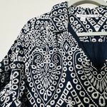 Chico's NEW  Eyelet Tiered Sundress Fully Embroidered Stitch Work Sz 6 Small Luxe Photo 8