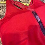 Soybu  Red Crossover Back Padded Tank Top Size XL Purple Black Accents Photo 3