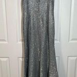 Sequin Hearts are metallic gown dress size 7 Photo 4