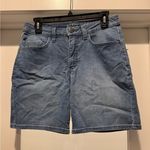 Riders By Lee Womens Blue Denim Shorts Midrise Size 6M Casual Everyday Classic Photo 0