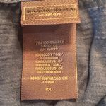 Source Unknown Blue Women's Top short sleeve embroidered v-neck line size 2x Photo 3