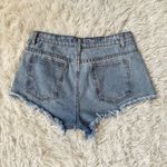 Nasty Gal High Waist Cut Off Distressed Denim Shorts Sz 27 Photo 4
