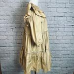 In the Beginning  Baby Doll Tiered Mini Dress in Khaki Womens S Cottagecore Photo 2