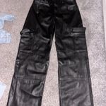 Leather Cargo Pants Black Size 27 Photo 0