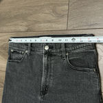 Abercrombie & Fitch The Mom High Rise Crop Stretch Black Ankle Jeans Size 27 Photo 6