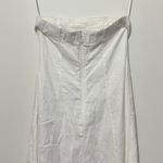 Abercrombie & Fitch  Strapless Linen Blend Maxi Dress Size XS White Skimming Photo 6
