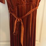 Baltic Born  Meghan Velvet Wrap Maxi Dress in Rust Photo 2