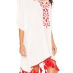 Show Me Your Mumu NWT  Mae Mu Tassel Dress in Casa Love Embroidery sz M white red Photo 2