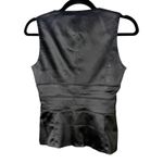 Bebe Collection Vintage Satin Corset Vest Sleeveless Size 6 Black Photo 2