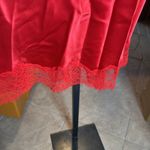 Soma NWT  SENSUOUS 100% Silk Lace Red Chemise Size Large Photo 5