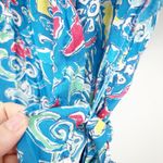 J. McLaughlin Womens Modal Silk Blend Bells Beach Neo Sanibel Wrap Dress Size S Photo 5