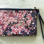 Victoria's Secret NWOT Black Red Silver Sequin Clutch Wristlet Photo 4