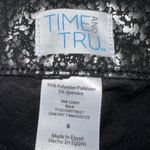 Time and tru black and silver metallic stretch leggings pants! New Size 6 Photo 4