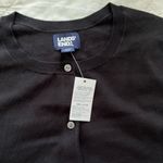 Lands' End NWT:  Black cardigan Photo 2