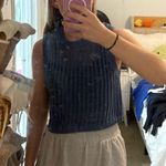 Aerie Offline Blue Crotchet Top Photo 1