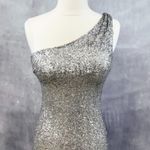 Sorella Vita Sequin Gown Womens 8 Asymmetrical Glam Gala Special Occasion Long Photo 1