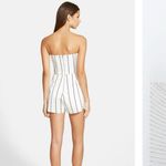 Keepsake Black White Geometric Print Strapless Romper Playsuit Shorts Revolve S Photo 7