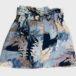 Aeropostale Blue Floral High Waist Skirt Photo 0