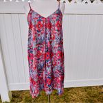 Karen Kane  Red & Blue Trapeze patriotic Dress geometric print Photo 6