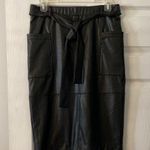 EXPRESS  Black Knee-Length Pencil Skirt with Tie Front size 8 brand new length 25 Photo 0