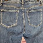 KANCAN RUSSELL MID RISE BOYFRIEND DISTRESSED RAW ANKLE JEANS 9/28 Blue Photo 13