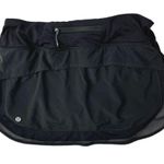 Lululemon  Black Mid Rise Back Zip Pocket Soft Running Yoga Athletic Skort Size S Photo 1