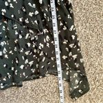 Boohoo NWT  Green Leopard Woven Ruffle Detail Skater Mini Dress Size 6 Photo 6