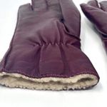 90s GRANDOE Vintage Red Tan Faux Sherpa Lined Gloves Photo 5