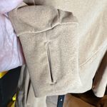 Kyodan Outdoor Fleece Mock Neck LS Shirt Spliced Hem Camel Brown Size XS Photo 4