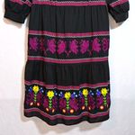 MODA International Victoria's Secret Black Heavily Embroidered Floral Dress 8 Photo 2