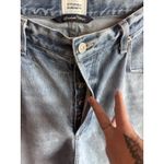 Citizens of Humanity Ayla Raw Hem Crop Jeans 32 Soda Pop Wide Leg Denim Blue Photo 9