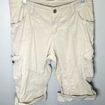 Kuhl  Women's Horizon Beige/Khaki‎ Kurve Roll Down Shorts Size 10 Photo 0